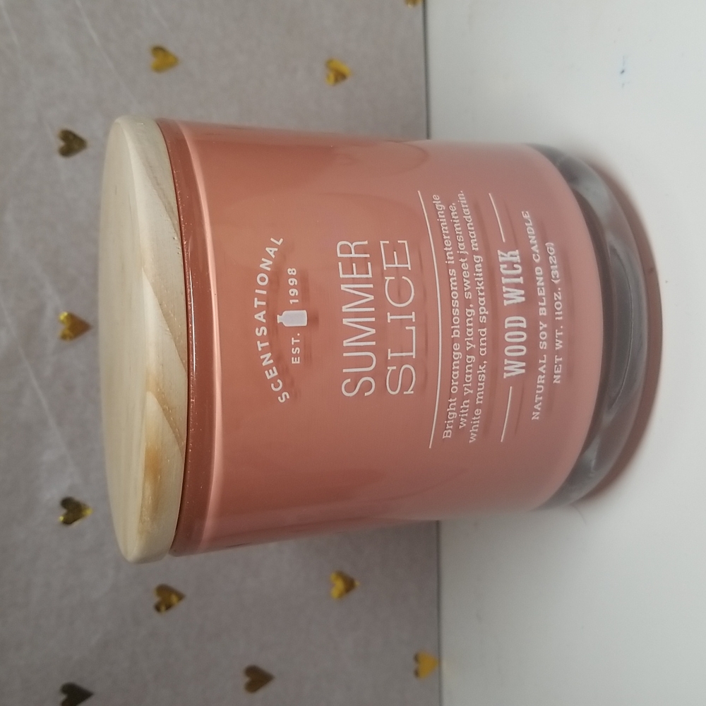 Brand New Scentsational Summer Slice Wood Wick Candle
